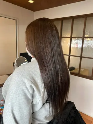 ロング カラー 徳永　髪質改善 縮毛矯正のヘアスタイル