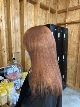 セミロング カラー ⛅️柔らかハイトーン ×モテ艶🍒ももかのヘアスタイル