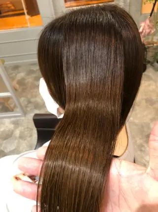 セミロング カラー hair care ACRO店長　谷のヘアスタイル