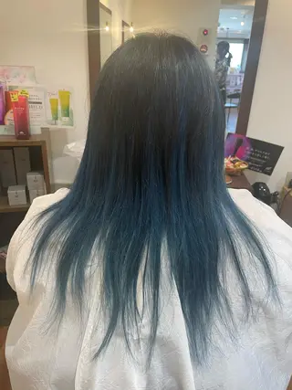 セミロング カラー 浅香山✨美髪✨ やまもとあきこのヘアスタイル