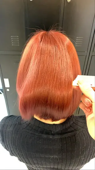 ミディアム ジゼル小倉谷内尾祐音 ケアブリーチのヘアスタイル