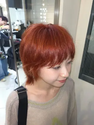 ショート カラー ヘアアレンジ ニュアンスカラー🧶 nanacoのヘアスタイル