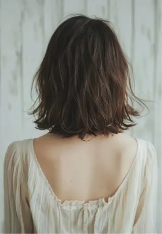 ミディアム 段下 航一郎のヘアスタイル