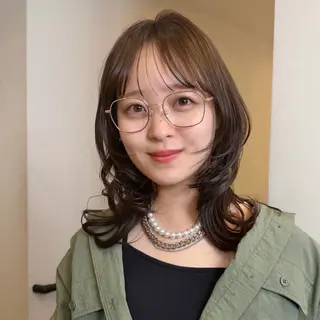 ミディアム カラー SAKI 新宿のヘアスタイル