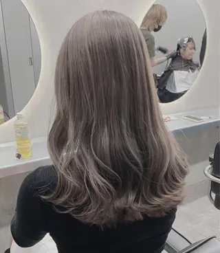 ロング カラー パーマ ヘアアレンジ ♡透け感カラー 大賀哲平♡のヘアスタイル