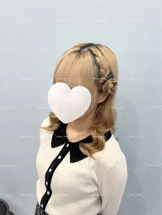 ミディアム ヘアアレンジ Hairset minoriのヘアスタイル