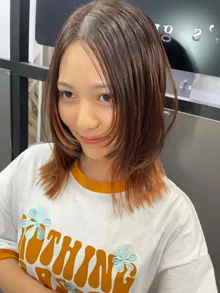 ミディアム 髪質改善/ブリーチ /ユウキ🫧🌸のヘアスタイル