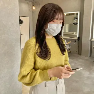 セミロング カラー 一ノ瀬 暁のヘアスタイル