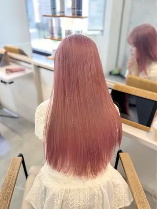 セミロング カラー ai 梅田/暖色カラーのヘアスタイル