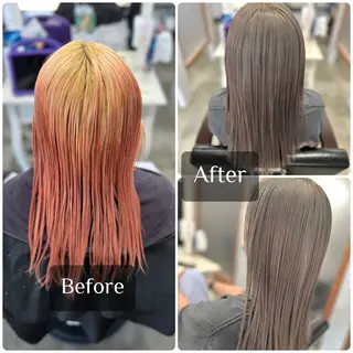 セミロング カラー Style Tのヘアスタイル