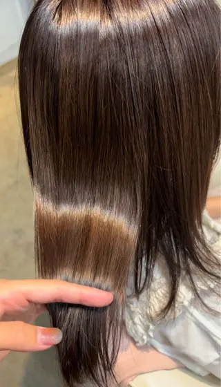 セミロング bouquet 野口晴菜のヘアスタイル