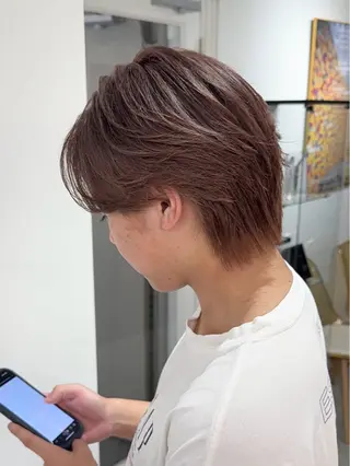 メンズ 💍モテる艶髪 透明感カラー💖のヘアスタイル