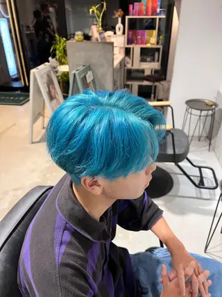 ミディアム カラー メンズ メンズカットパーマ ✂️ JOYAのヘアスタイル