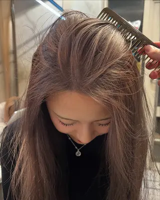 ミディアム カラー 赤み消しカラー/ ナチュラル/トモキのヘアスタイル