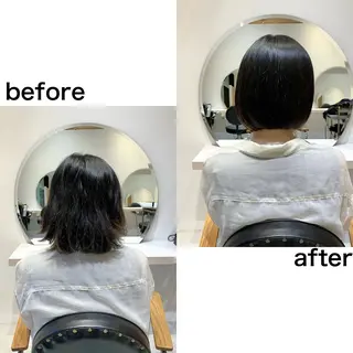 ミディアム パーマ 川間 将彦のヘアスタイル