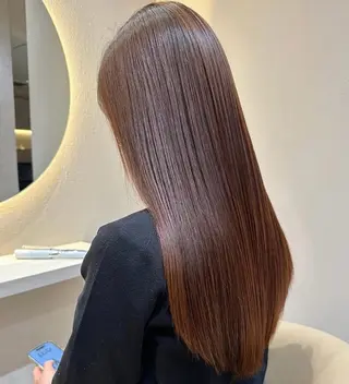 ロング 栄ハイトーン/ ベージュカラー中園薪のヘアスタイル