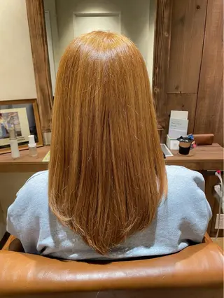 セミロング カラー end roll りんのヘアスタイル