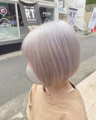 ショート カラー 【ときめき屋さん🎀 ハイトーン大和🎀】のヘアスタイル