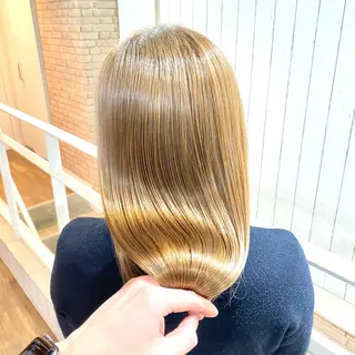 セミロング カラー 癖毛救済✂️ボブ /髪質改善ストレートのヘアスタイル