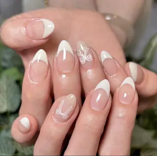 ネイル By moonネイル 🌷ワンホン/韓国風のネイルデザイン