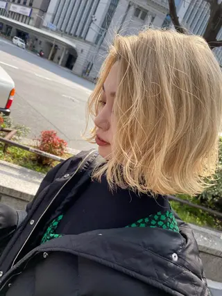ショート カラー ヘアアレンジ 烏丸韓国ヘア🇰🇷 ayaka🎀のヘアスタイル