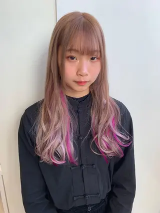 ロング カラー インナーエクステ渋谷 🦋KAJIのヘアスタイル