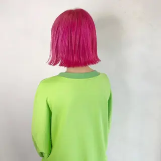 ショート カラー カラーモデル募集中 美容室ハピスのヘアスタイル