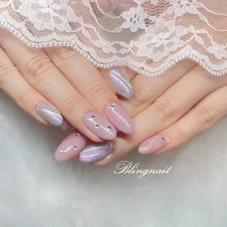 ネイル 23時まで❤︎韓国、 ワンホンネイルのネイルデザイン