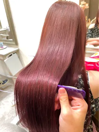 ロング カラー 梶  睦🌟 似合わせカットのヘアスタイル