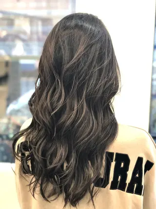 セミロング カラー 斉藤 翔平のヘアスタイル
