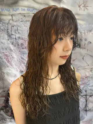 ロング パーマ ᴘʀɪᴢᴇ 🌜 ᴀɴʀɪ 🌜のヘアスタイル