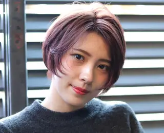 ショート カラー ショート✨ボブ✨代表 新田見美仁のヘアスタイル