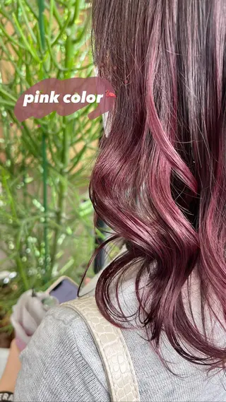 ミディアム 暖色ｶﾗｰ/ﾚｲﾔｰ ｶｯﾄ/Yunaのヘアスタイル