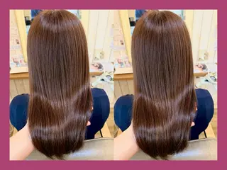 セミロング カラー 髪質改善/ハイトーン /茅ヶ崎/YUUKAのヘアスタイル