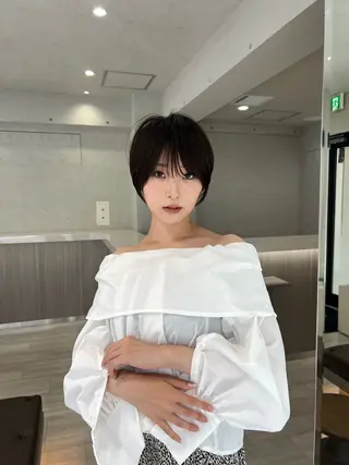 ショート カラー 年齢悩みを全て解消/ 白髪と癖毛 松本雄光のヘアスタイル