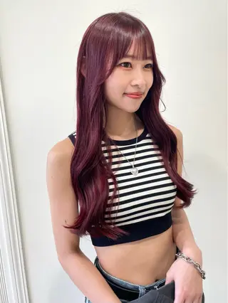 ロング カラー 似合わせヘア🤎透明 感カラー🤎MIKAのヘアスタイル