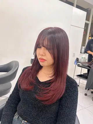 カラー 透明感ベージュ🤎 ナチュラルレイヤーのヘアスタイル