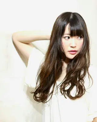 ロング カラー 原木 康臣のヘアスタイル