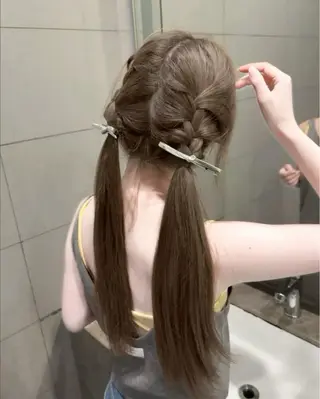 ロング 🤍韓国艶ワンホン ヘアMAYU🤍のヘアスタイル