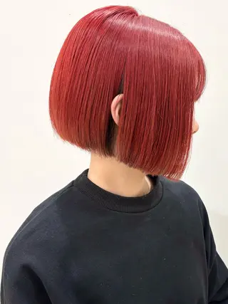 ミディアム 石山 /切りっぱなしボブのヘアスタイル
