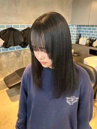 セミロング パーマ 似合わせカット✂︎ りょお🫧のヘアスタイル