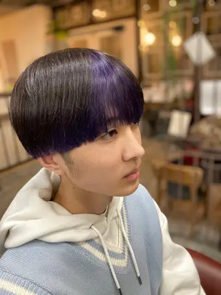 カラー メンズ 新田龍之輔 →メンズ/派手髪のヘアスタイル