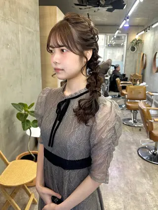 セミロング ヘアアレンジ カットモデル募集中 ／HARUKA🎀のヘアスタイル