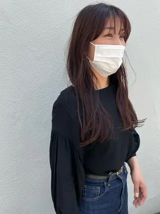 ロング さの あやねのヘアスタイル