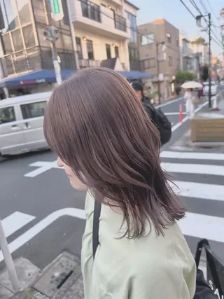 セミロング カラー ハイトーン･髪質改善 MIOKAのヘアスタイル