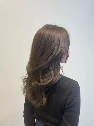 セミロング カラー うる艶カラー asukaのヘアスタイル
