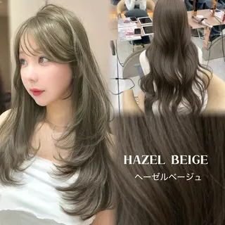 ロング 縮毛矯正/レイヤー 韓国/顔まわり/夢音のヘアスタイル