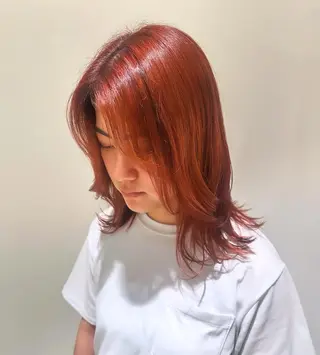 ミディアム カラー ショート/レイヤー 高野菜瑠のヘアスタイル