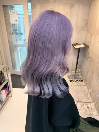 ロング カラー ダブルカラー特化💍 tiam💍韓国ヘアのヘアスタイル