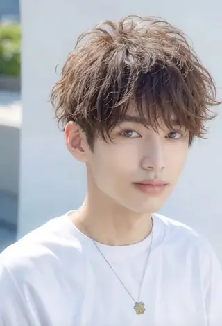 ショート メンズ パーマ特化 ヒロヤのヘアスタイル